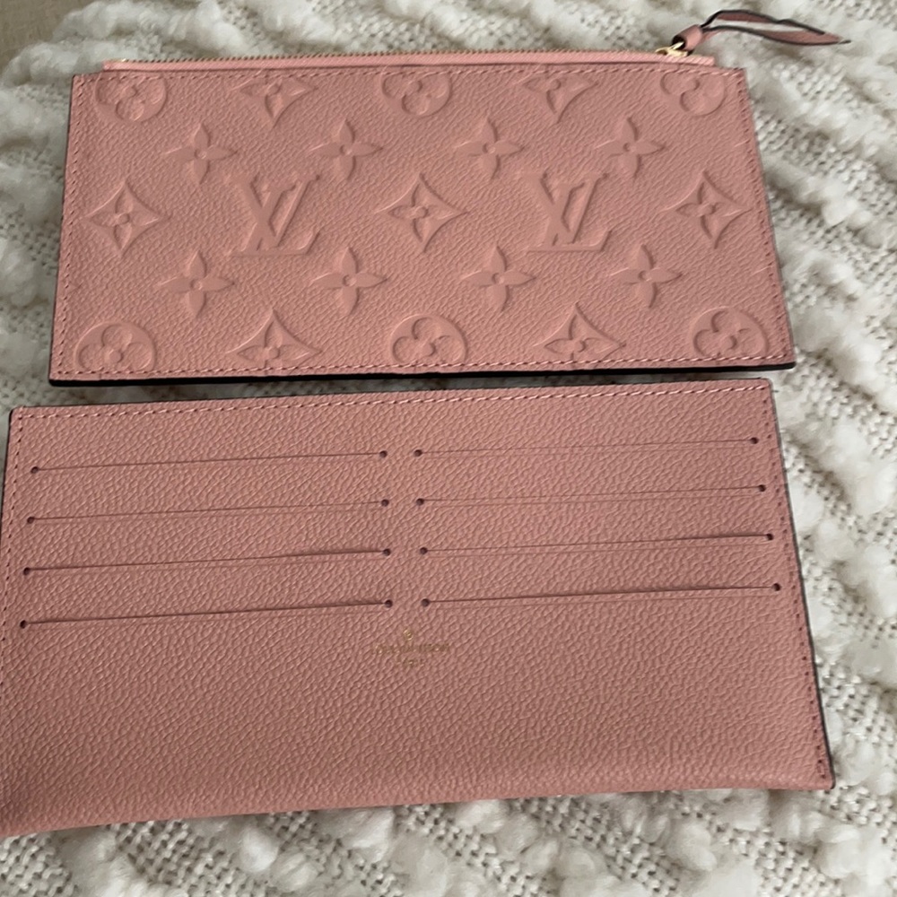 Louis Vuitton card holder and zippered case